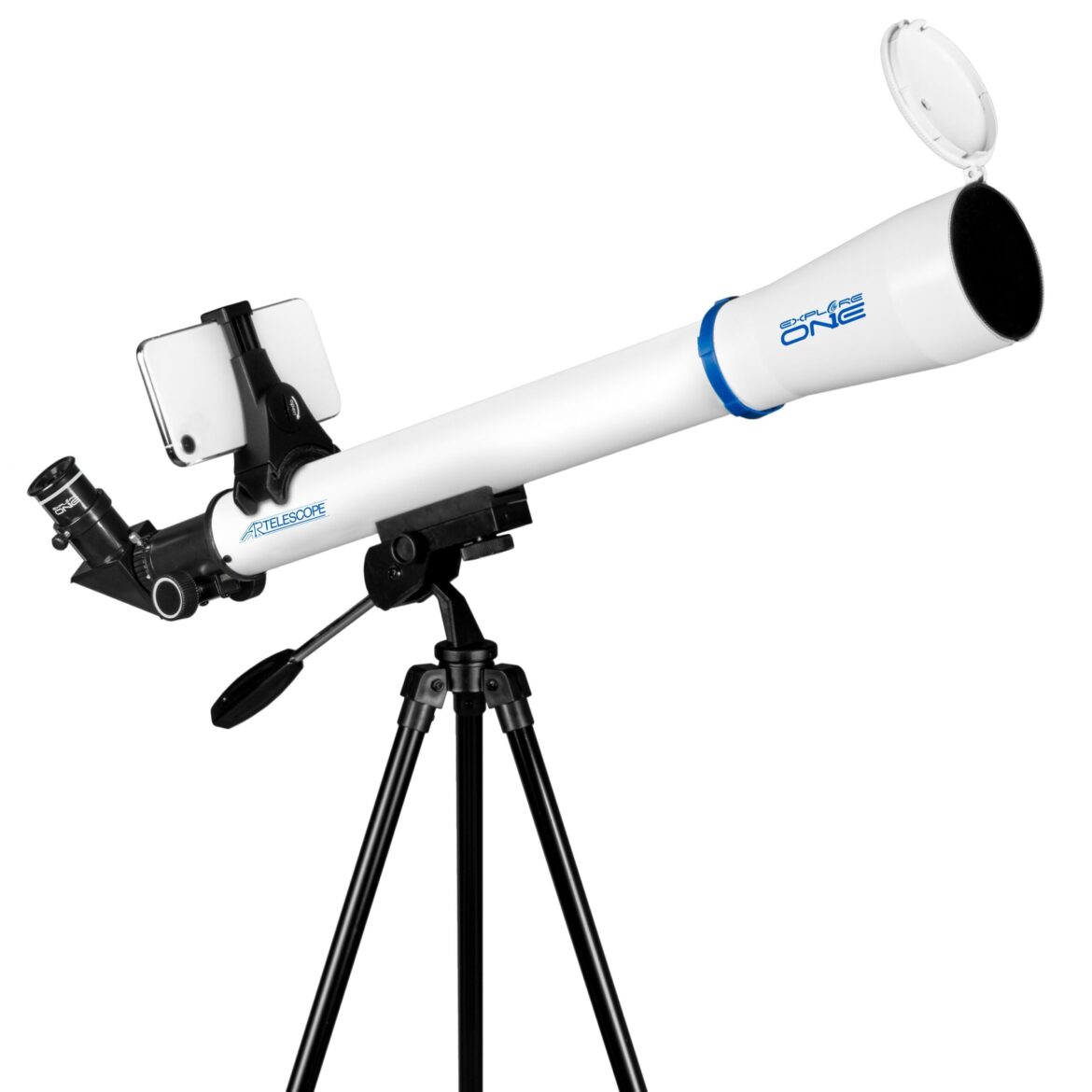 Explore One STARAPP – 50mm Refractor Telescope w/ Panhandle Mount and Astronomy APP